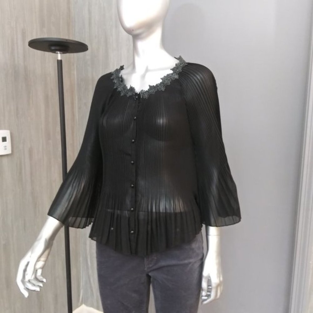 Fairycore Sheer "Bat Blouse"